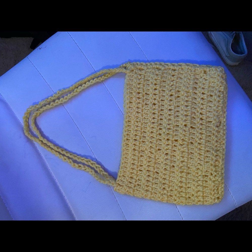 Home made crochet purse